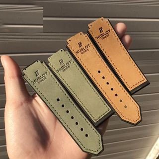 GIÁ ĐỘC NHẤT Dây đồng hồ cao cấp Hublot nam size 42 - Lót da vân đen 19 x 25 x 22mm (LDVĐ)