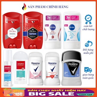 [Hàng Đức] Sáp Lăn khử mùi cơ thể REXONA , sáp Old Spice, sáp  Nevia ,Xịt khử mùi Hidro Fugal dành cho nam và nữ 50-75ml