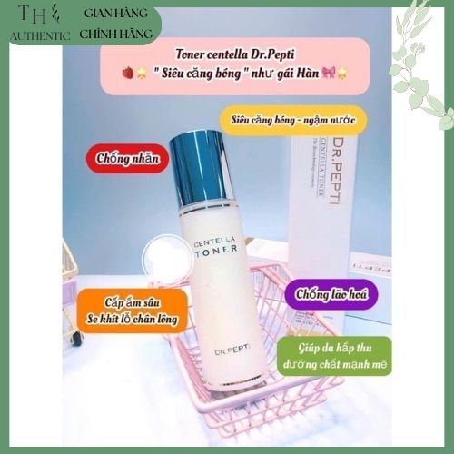 Toner Dr Pepti 180ml Hàn Quốc giúp da hấp thụ tốt các dưỡng chất chính hãng