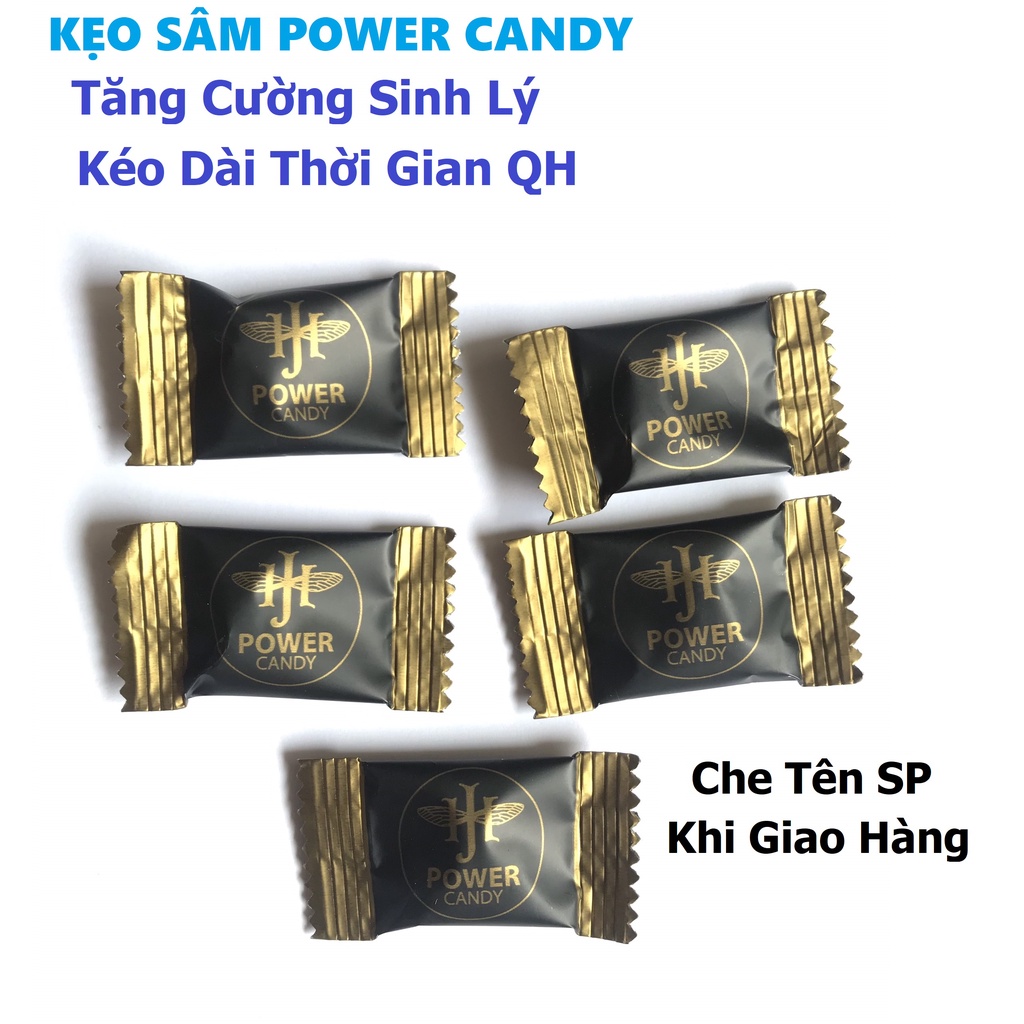 Kẹo Sâm Power Candy Loại Mạnh, Tăng Cường Sinh Lý, Kéo Dài Thời Gian QH [Che Tên SP Khi Giao Hàng]