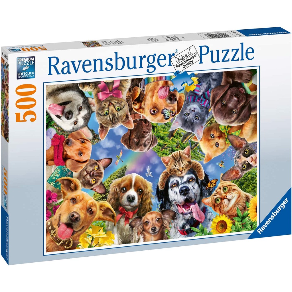 Xếp hình Ravensburger Animal Selfie 500 miếng Jigsaw Puzzle