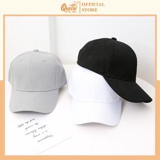 Mũ lưỡi trai nón kết trơn quai dán 423 phong cách ulzzang