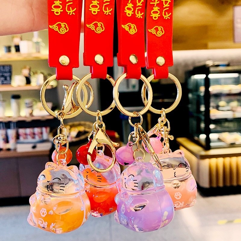 Combo 10 móc khoá mèo nước ( sỉ 32k)