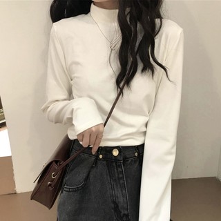 Áo thun cổ lọ nữ thời trang Hàn Quốc