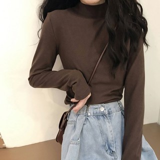 Áo thun cổ lọ nữ thời trang Hàn Quốc