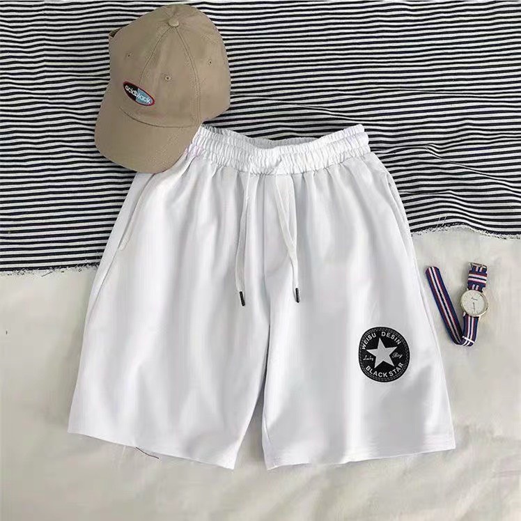 Quần short unisex in hình Ngôi Sao, chất Umi thế thao, Uzangshop