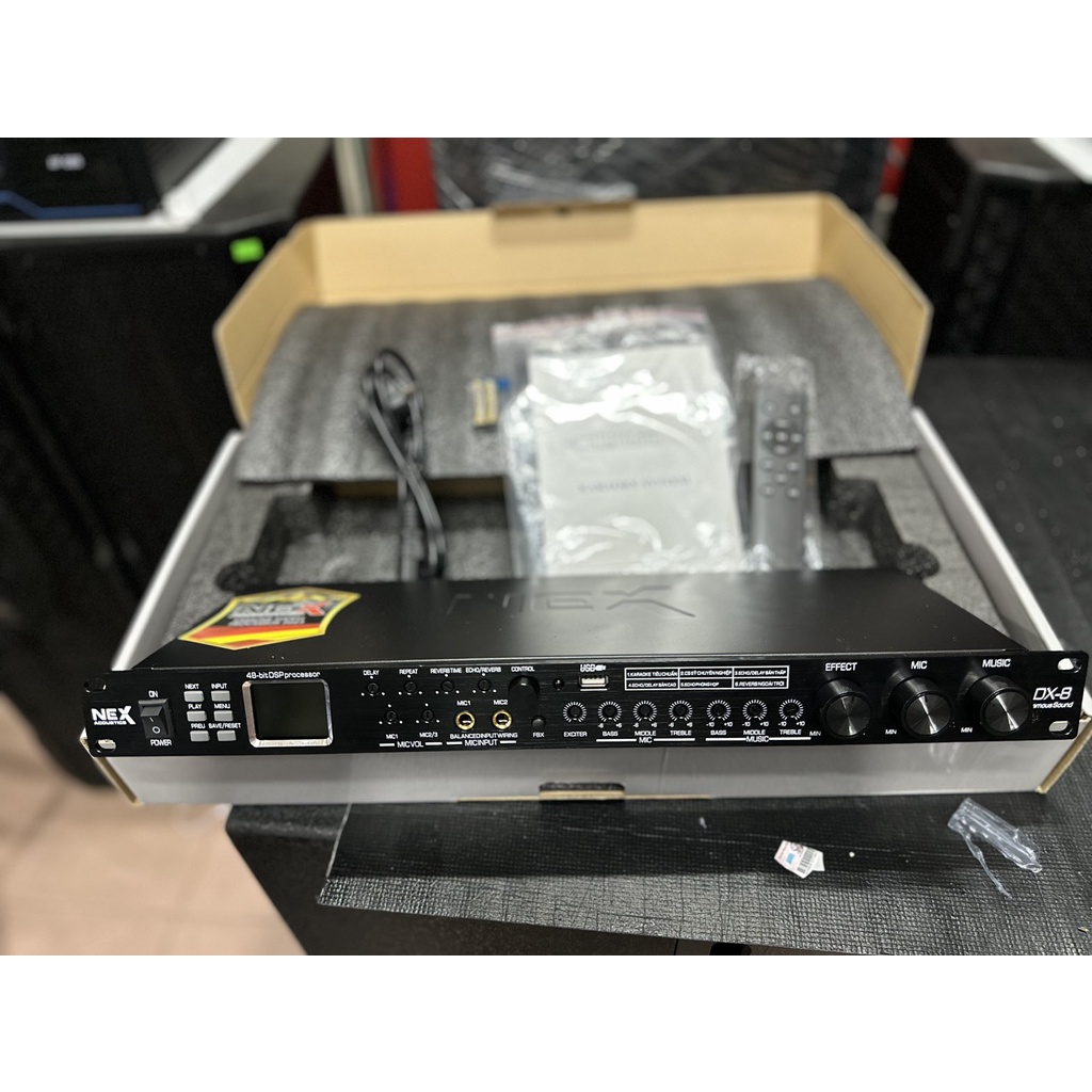 Vang Cơ lai số NEX Acountics DX 8 - Tích hợp sẳn 6 chương trình Micro karaoke Chuyên Nghiệp - Âm thanh cực hay
