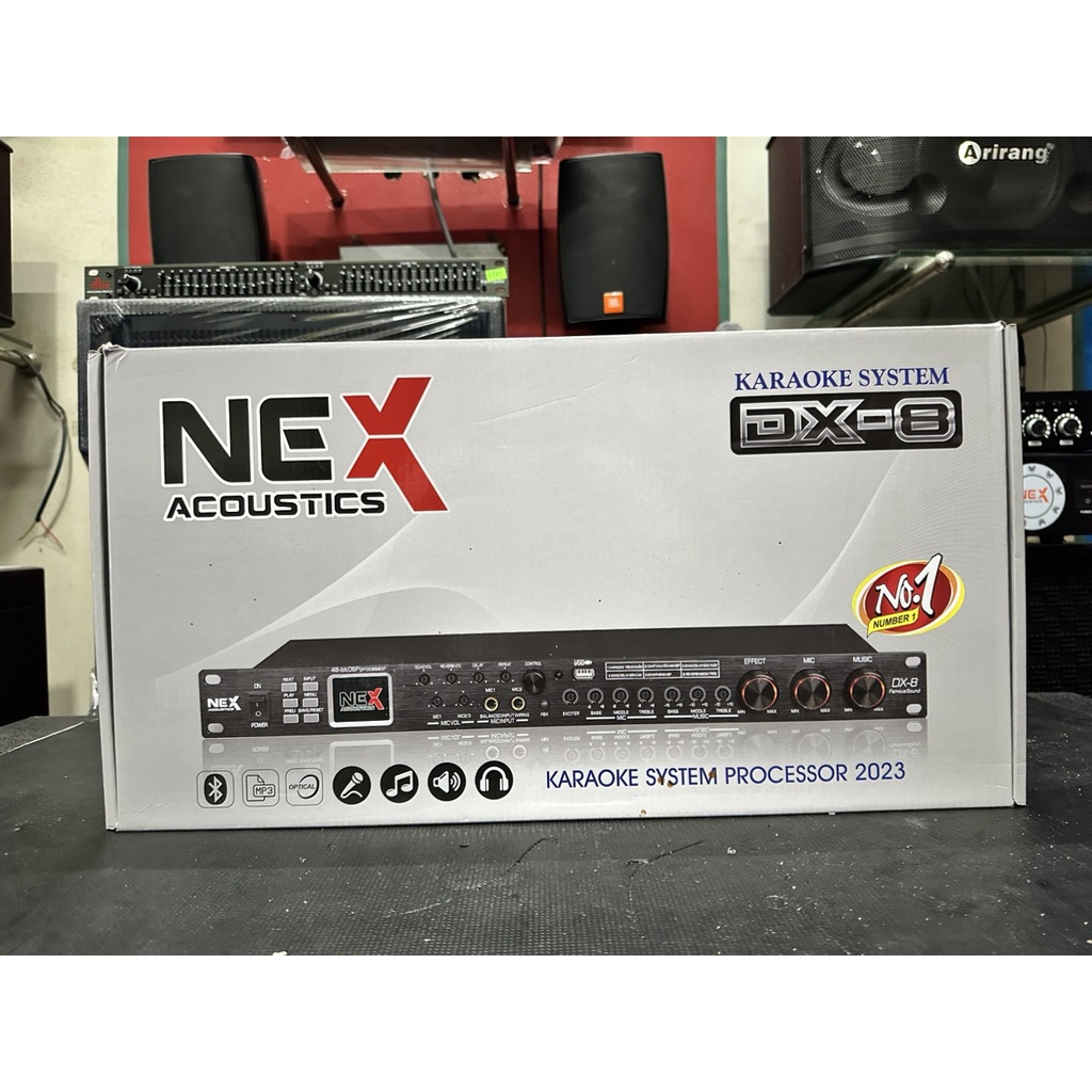 Vang Cơ lai số NEX Acountics DX 8 - Tích hợp sẳn 6 chương trình Micro karaoke Chuyên Nghiệp - Âm thanh cực hay