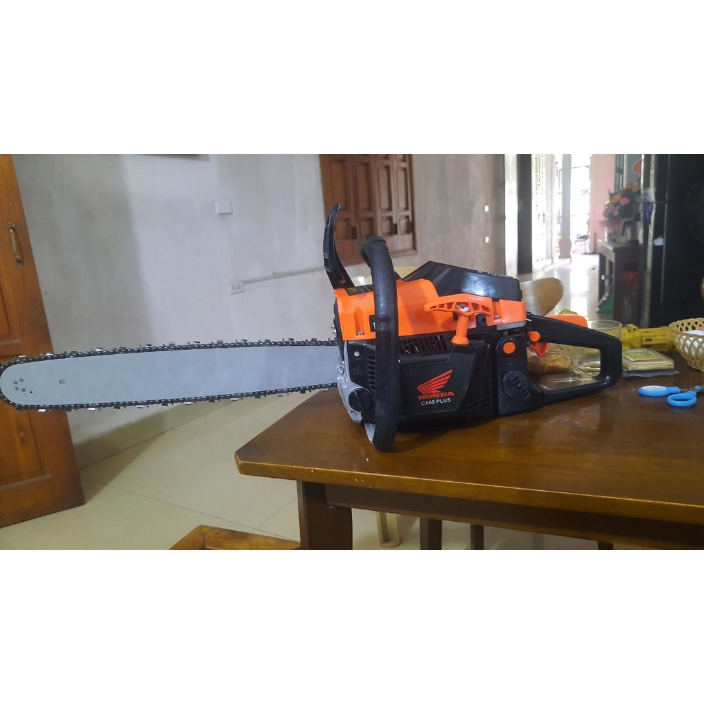 Máy cưa xích chạy xăng mini công suất 4.8kw mạnh mẽ ,máy cưa gỗ chạy xăng HONDA CX68PLUS