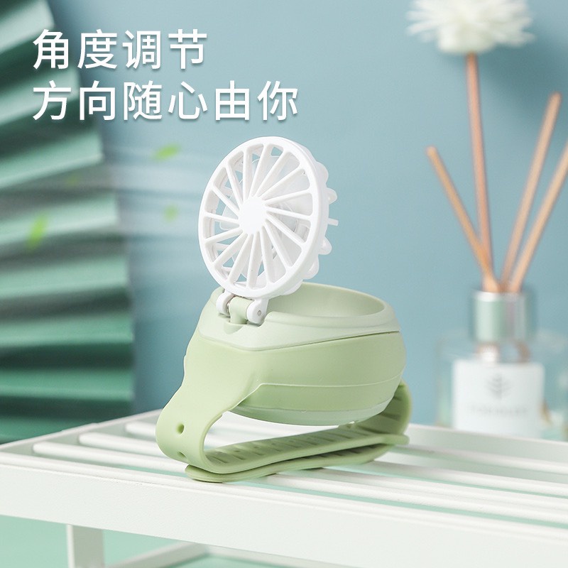 Quạt Mini đồng hồ đeo tay cho bé nhỏ gọn siêu mát, siêu dễ thương