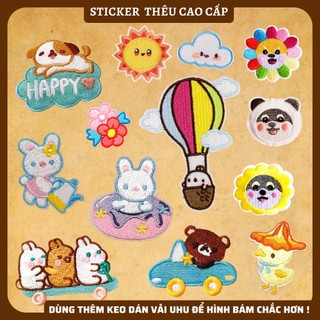 Sticker ủi áo đủ kích cỡ dùg làm miếng dán quần áo rách, miếng vá quần áo, miếng dán ủi quần áo Phụ Kiện Thời Trang