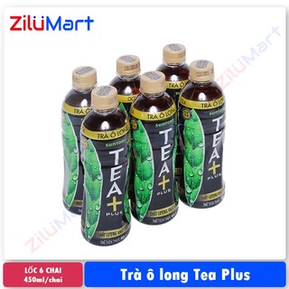 Nước trà ô long Tea Plus (lốc 6 chai) loại 450ml