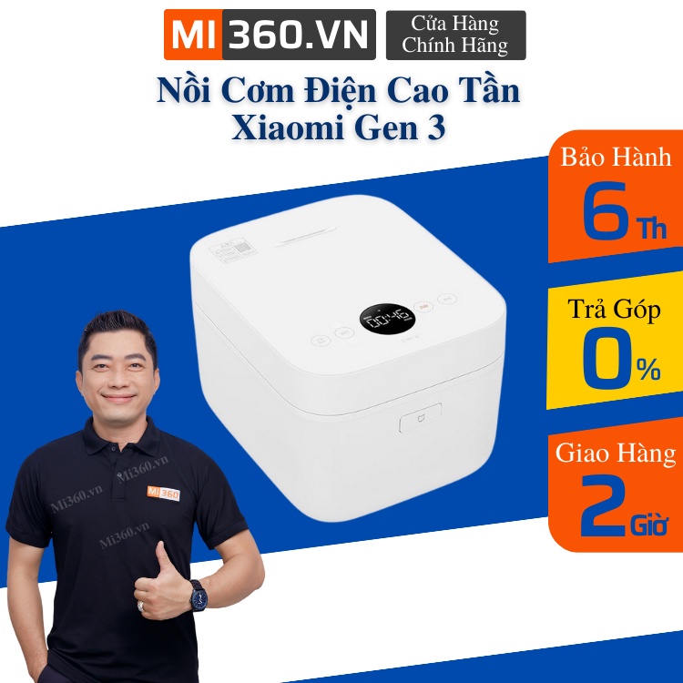 Nồi Cơm Điện Cao Tần Xiaomi Gen 3 | Gen 2 - Dung Tích 3L/4L - Chính Hãng Bảo Hành 6 Tháng