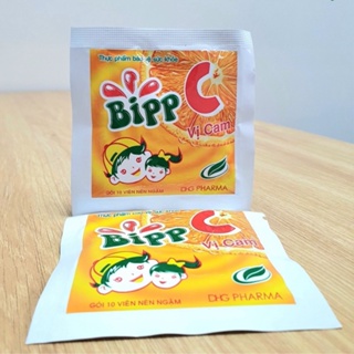 Bipp C vị cam, viên ngậm bổ sung vitamin C, tăng sức đề kháng