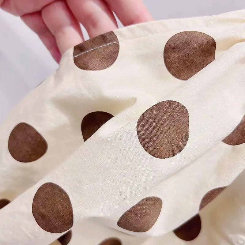 Đầm SáT NáCh + QuầN baggy ChấM Bi Cho Bé GáI