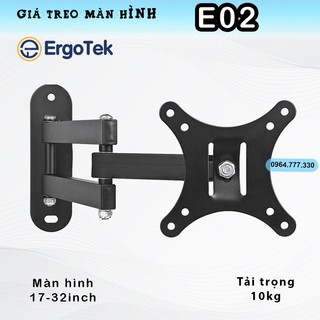 E02 Erogtek – Giá treo màn hình máy tính/Tivi - Xoay đa năng/ trái-phải 180độ – Gắn tường  [14 - 32 inch] Rẻ hơn P4