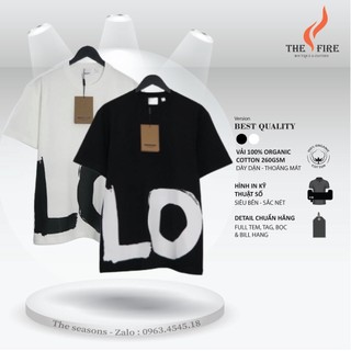 Áo thun bu.rberry love , áo co dãn bbr love tình thương yêu giới tính unisex the.fire