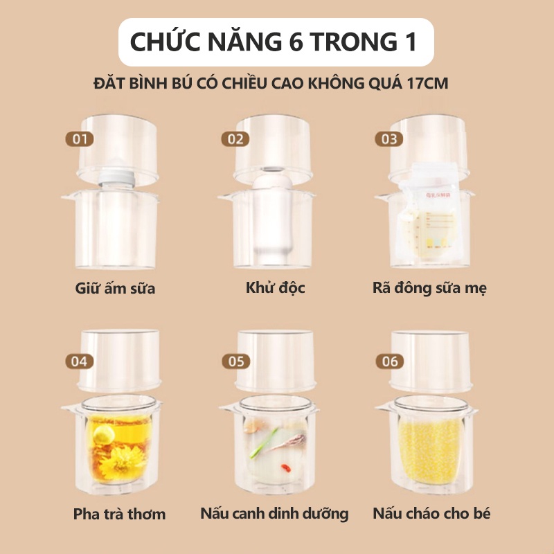 [Einmilk.ân ninh] ấm đun điện thông minh giữ ấm sữa, nấu thức ăn cho bé CTMR2102