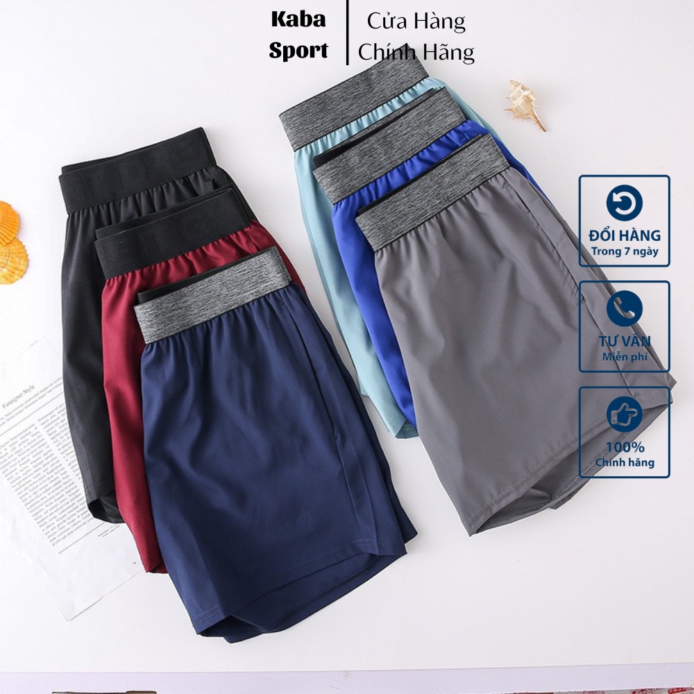 Quần đùi nam thể thao KB212 vải gió cao cấp, Quần short nam tập gym, chạy bộ đai chun co dãn