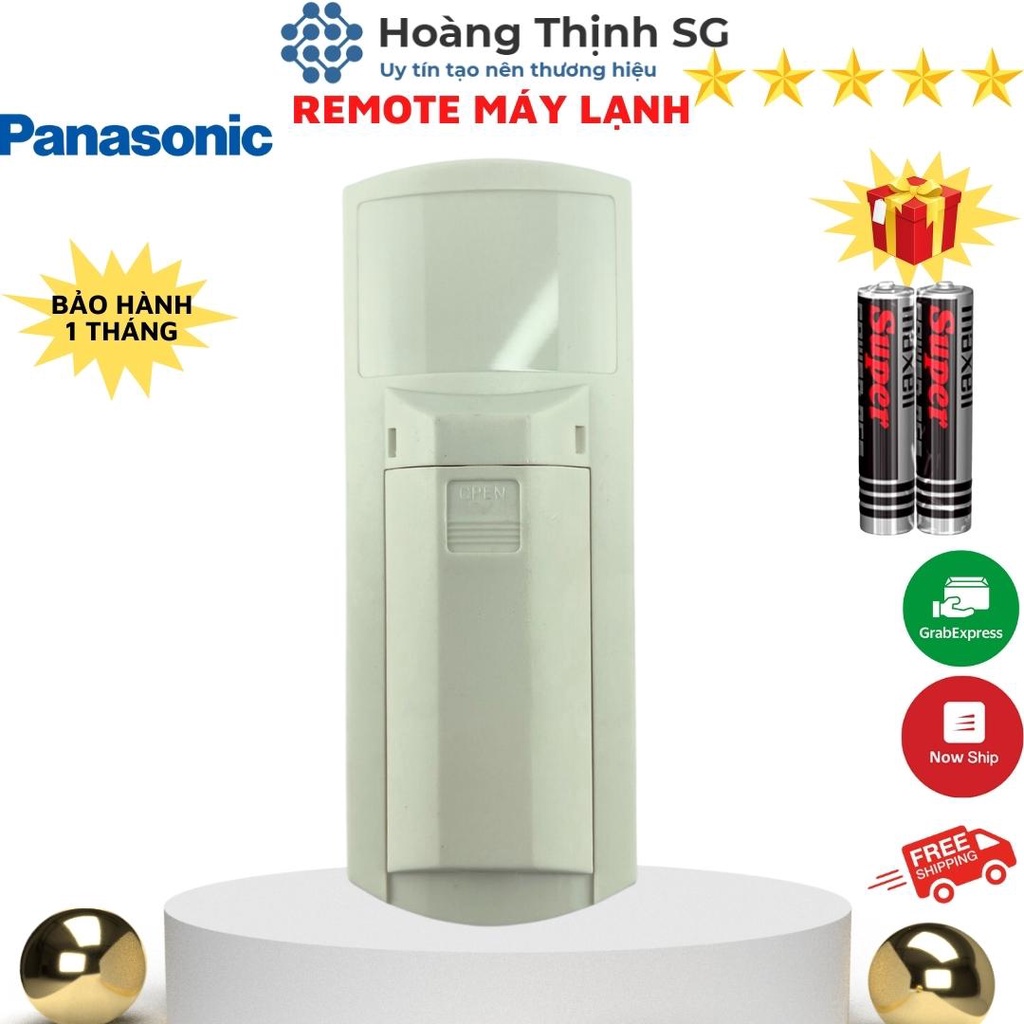 Điều khiển điều hoà PANASONIC không inverter 1 chiều, remote máy lạnh PANASONIC không inverter - tặng kèm pin