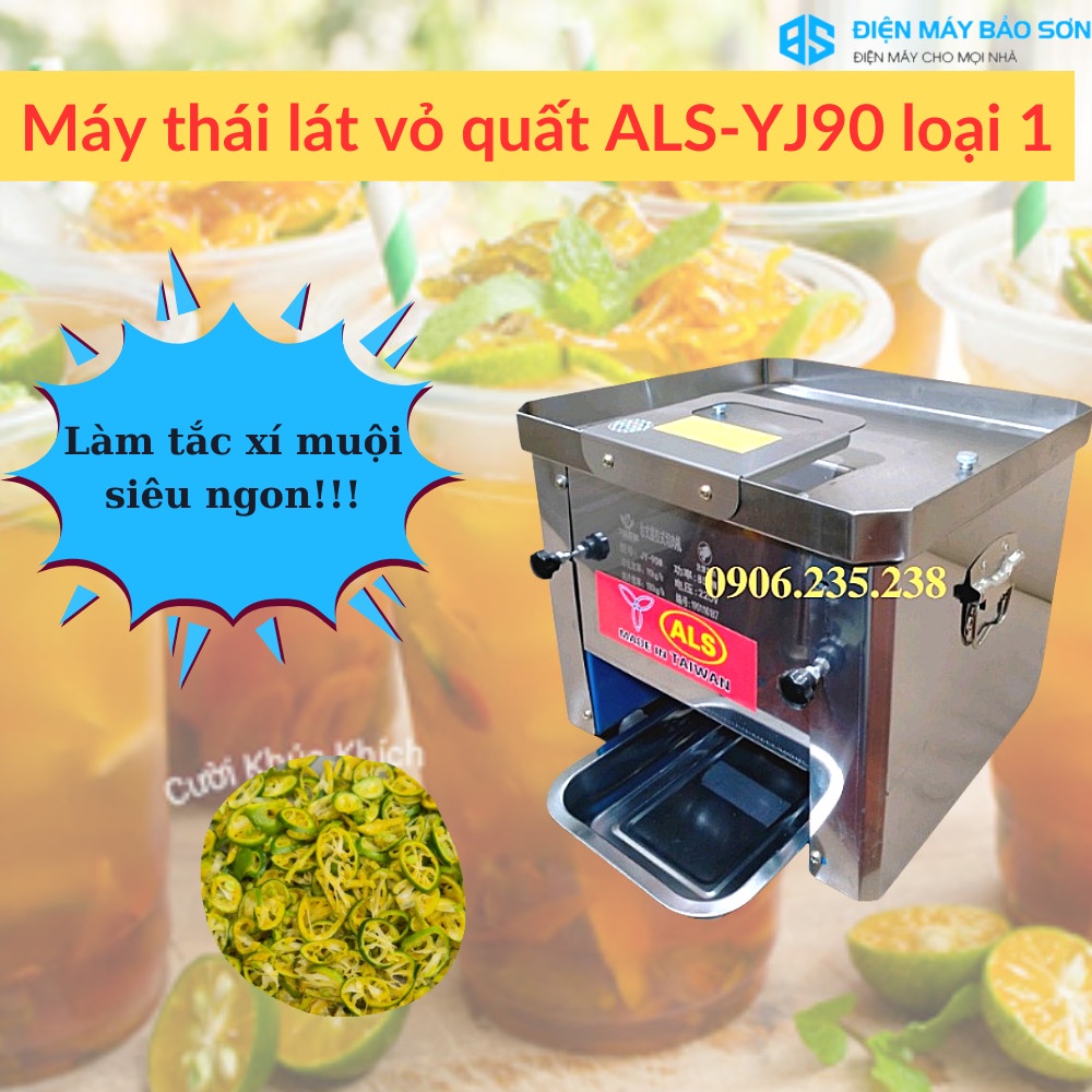 Máy Thái Thịt Tươi Sống Inox Đa Năng AKS-YJ90 850w Máy Thái Thịt Phở Bò Thịt Nướng Bún Chả Cỡ Dao 2.5mm 3.5mm 5.0mm