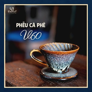 Phễu cafe v60 gốm | yên lam gốm | gốm sứ | coffee | phin pha cafe