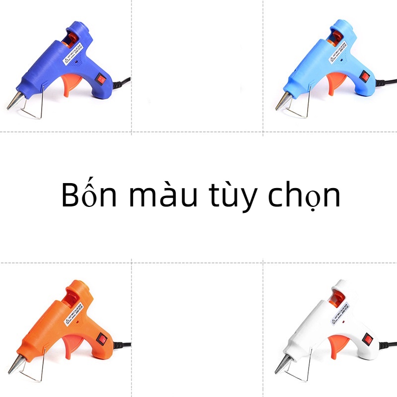 Súng Bắn Keo Nến Silicon Máy 20W - Sửa Chữa Gia Đình, Làm Đồ Hand Made-BOMME