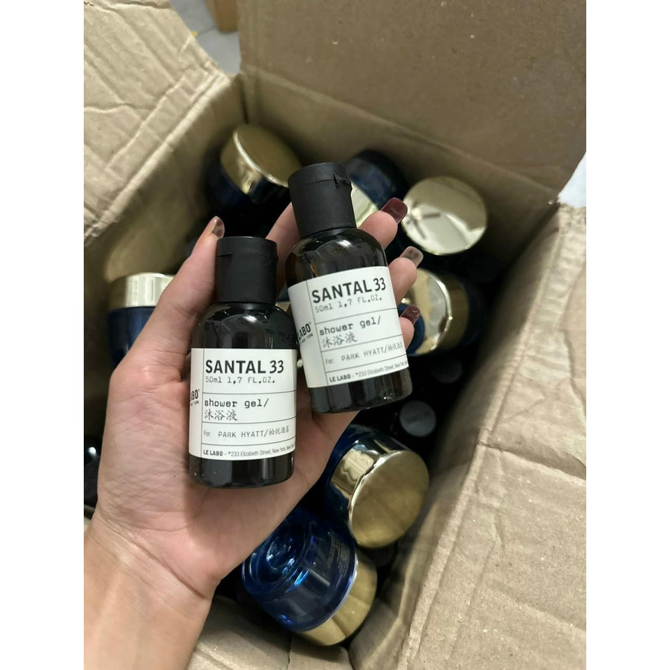 Dưỡng thể và Sữa tắm Le Labo Santal 33 Body Lotion 50ml + Shower Gel 50ml