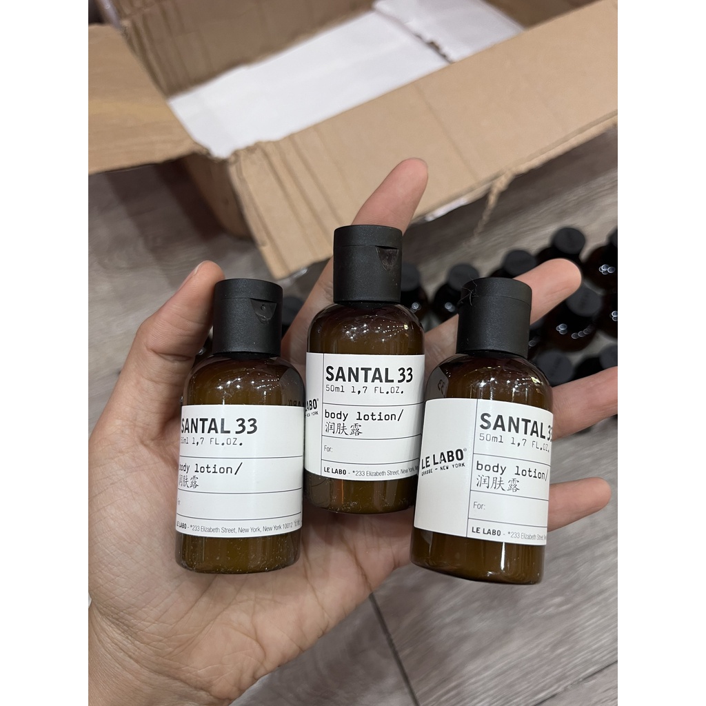 Dưỡng thể và Sữa tắm Le Labo Santal 33 Body Lotion 50ml + Shower Gel 50ml