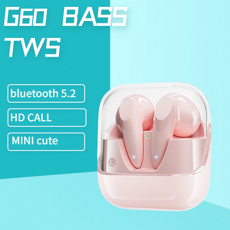 Tai Nghe Bluetooth 5.2 Không Dây G60 TWS Kèm Hộp Sạc