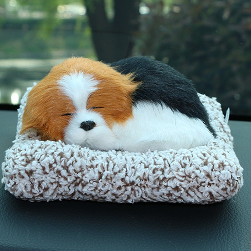 Chó nâu Thú bông than hoạt tính GIỐNG THẬT 99% chó mèo lọc không khí khử khuẩn xe hơi ô tô  trang trí bàn làm