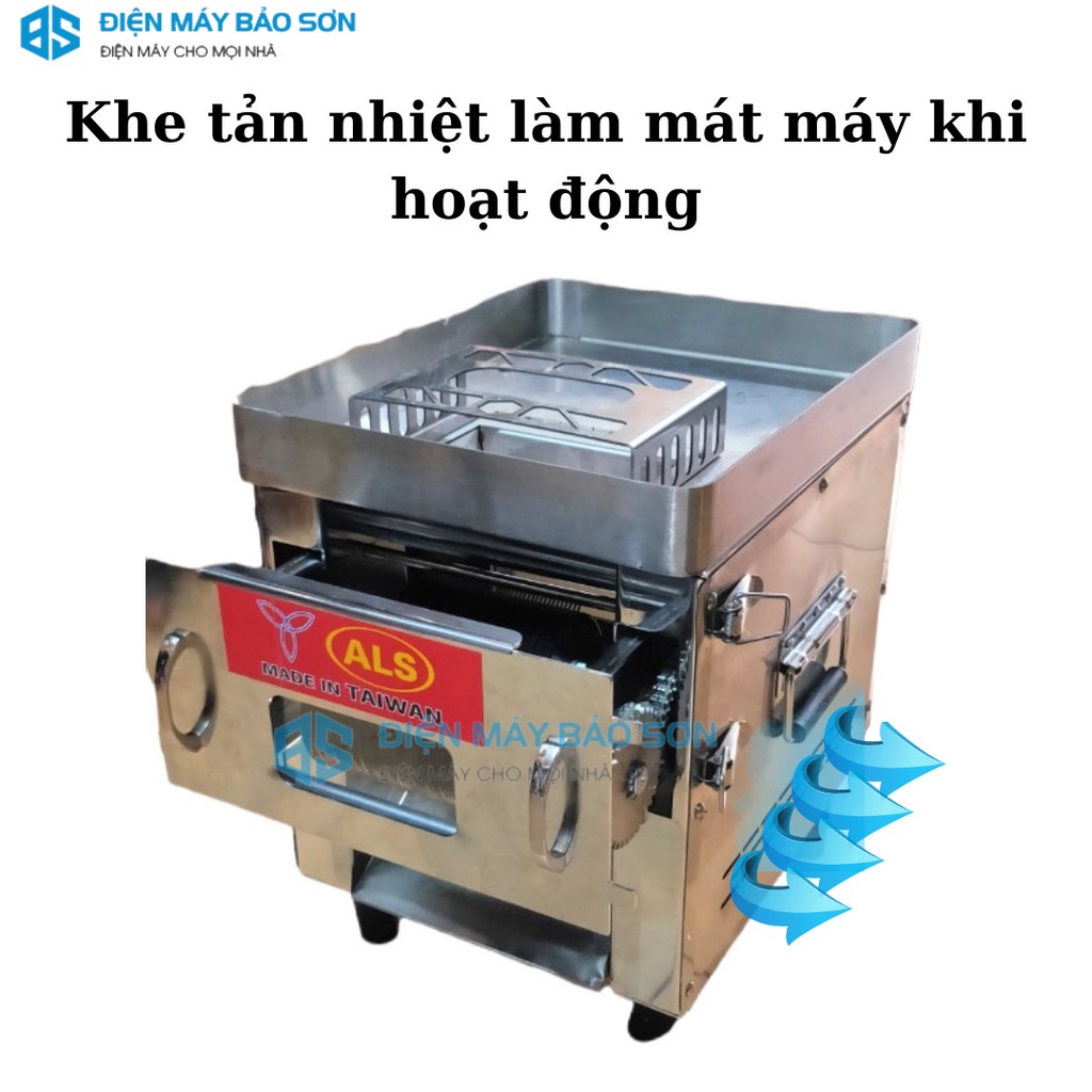 MÁY THÁI THỊT THAY DAO ALS-1100W CỠ DAO 2MM 2.5MM 3.5MM 5MM BẢO HÀNH 18 THÁNG