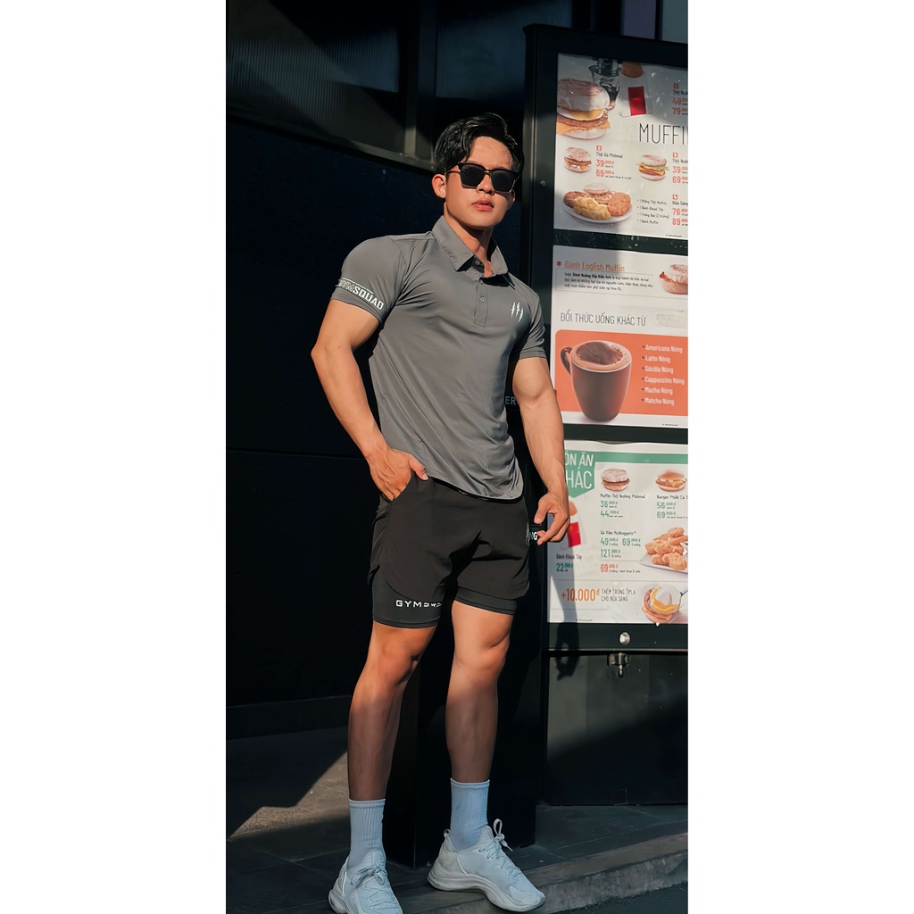 Master polo Gymsquad áo thun polo chất lượng tốt nhất áo polo phong cách thể thao lịch lãm nhiều màu