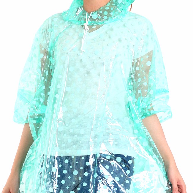 Áo mưa chấm  bi 1 Đầu siêu dẽ thương .ĐTLV