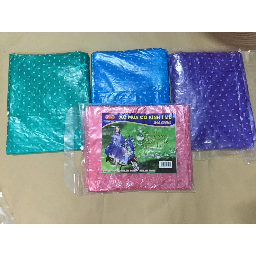 Áo mưa chấm  bi 1 Đầu siêu dẽ thương .ĐTLV