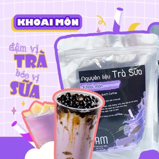 Set nguyên liệu pha trà sữa khoai môn bam coffee