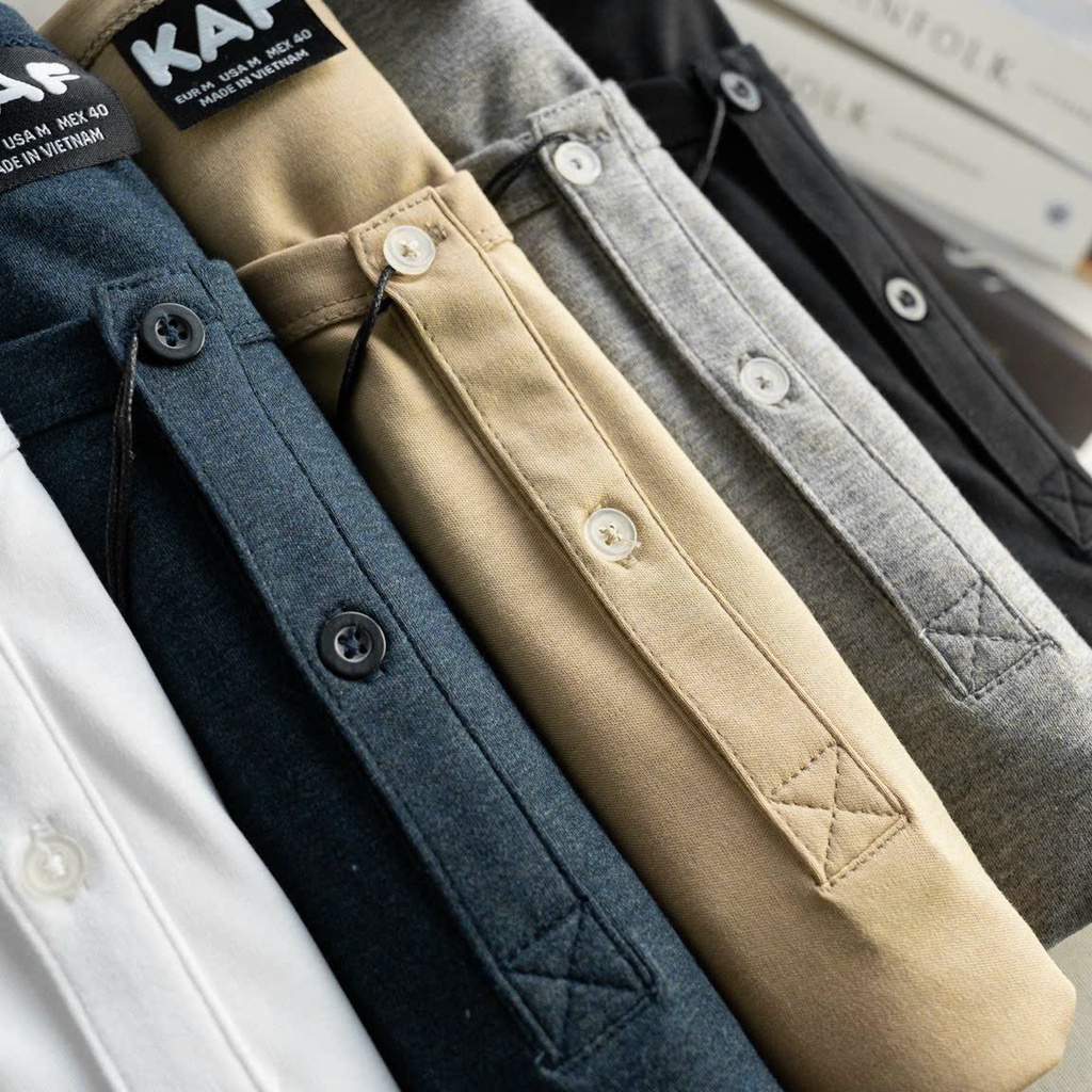 Áo nam ngắn tay, áo henley T-shirt chất liệu mát mẻ phong cách trẻ trung nam tính MANZO AL02