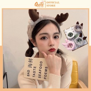 Băng Đô Cài Tóc Sừng Tuần Lộc Dễ Thương Dịu Dàng