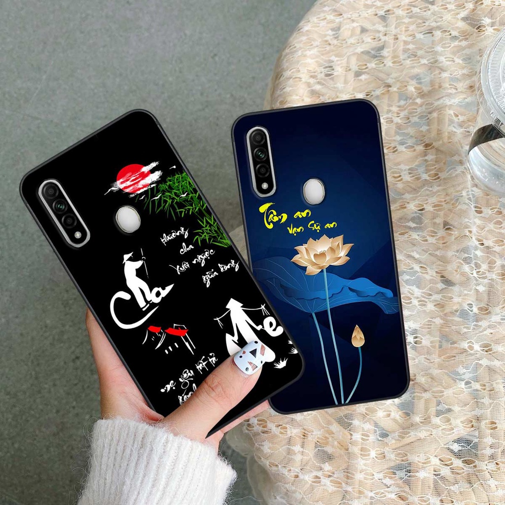 Ốp lưng Oppo A31 tài lộc, phong thủy, thư pháp tâm an vạn sự an