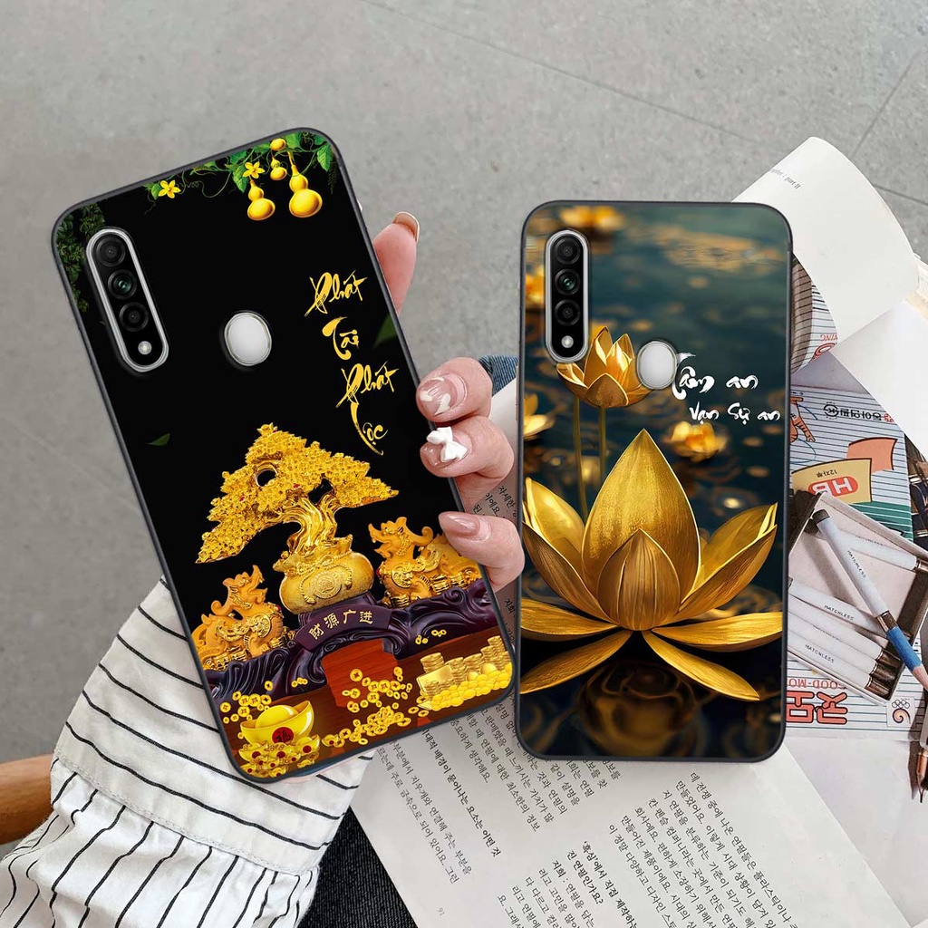 Ốp lưng Oppo A31 tài lộc, phong thủy, thư pháp tâm an vạn sự an