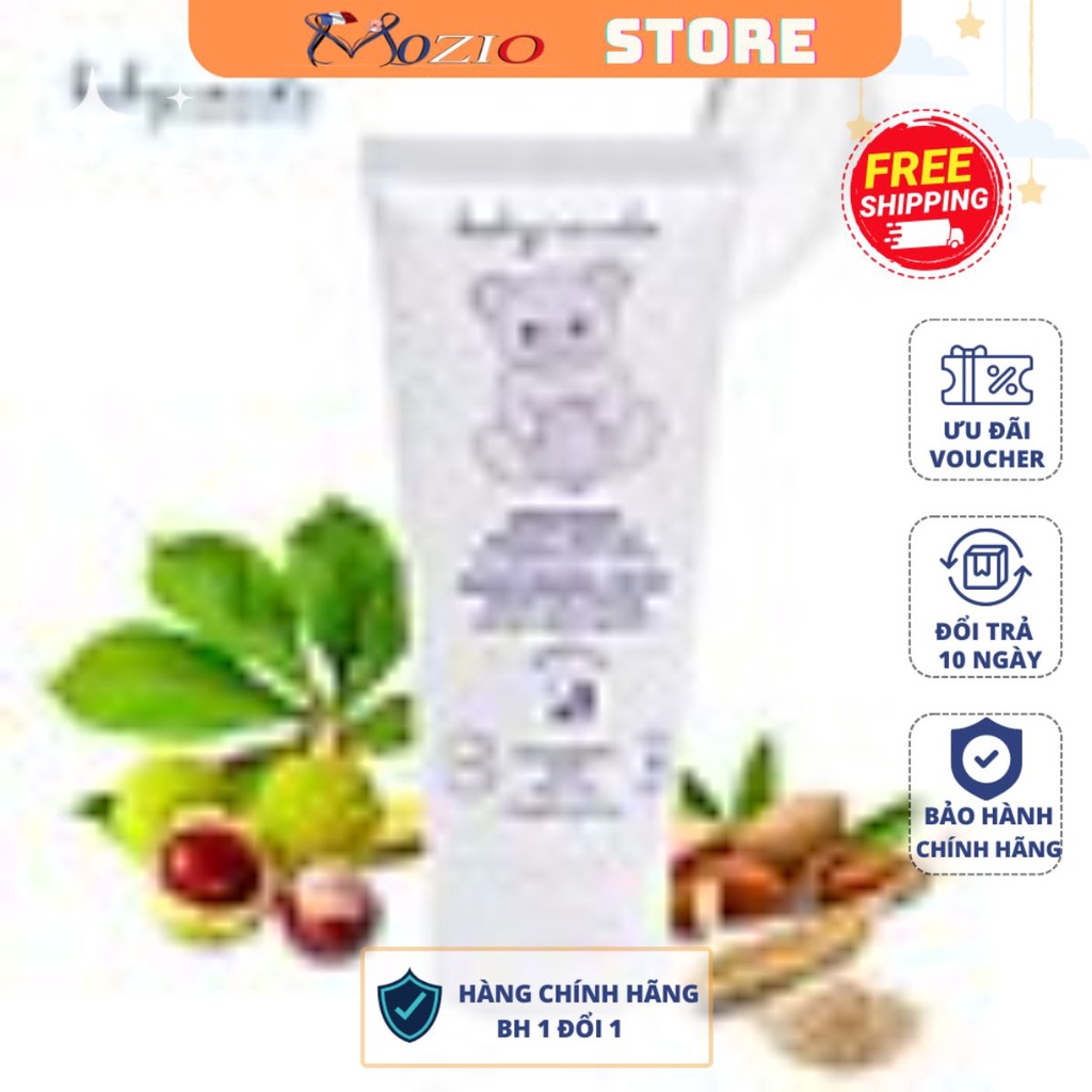 Kem dưỡng ẩm, sữa dưỡng ẩm và gel massage babycoccole chiết xuất hạnh nhân 0M+