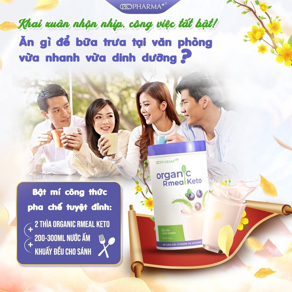 Bữa ăn lành mạnh organic rmeal Keto DR.LACIR 560G cân bằng dinh dưỡng tối ưu, giúp kiểm soát cân nặng