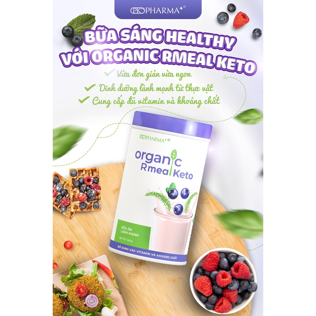 Bữa ăn lành mạnh organic rmeal Keto DR.LACIR 560G cân bằng dinh dưỡng tối ưu, giúp kiểm soát cân nặng