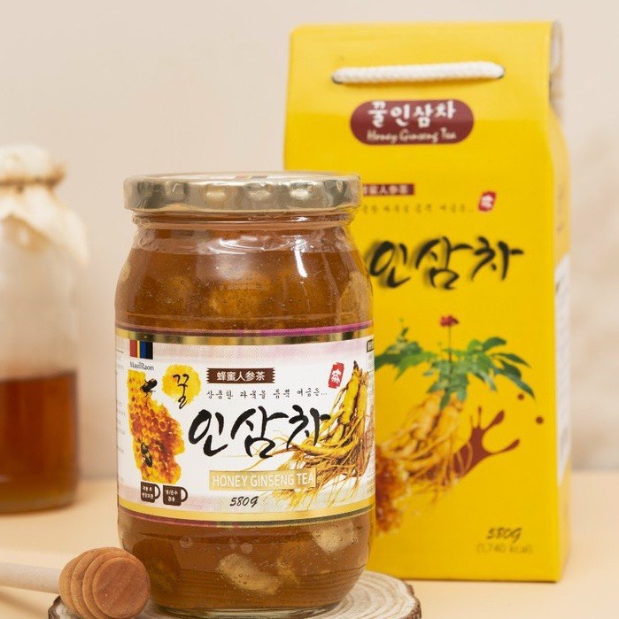 Nhân Sâm Lát Ngâm Mật Ong Miwami Hàn Quốc 580g