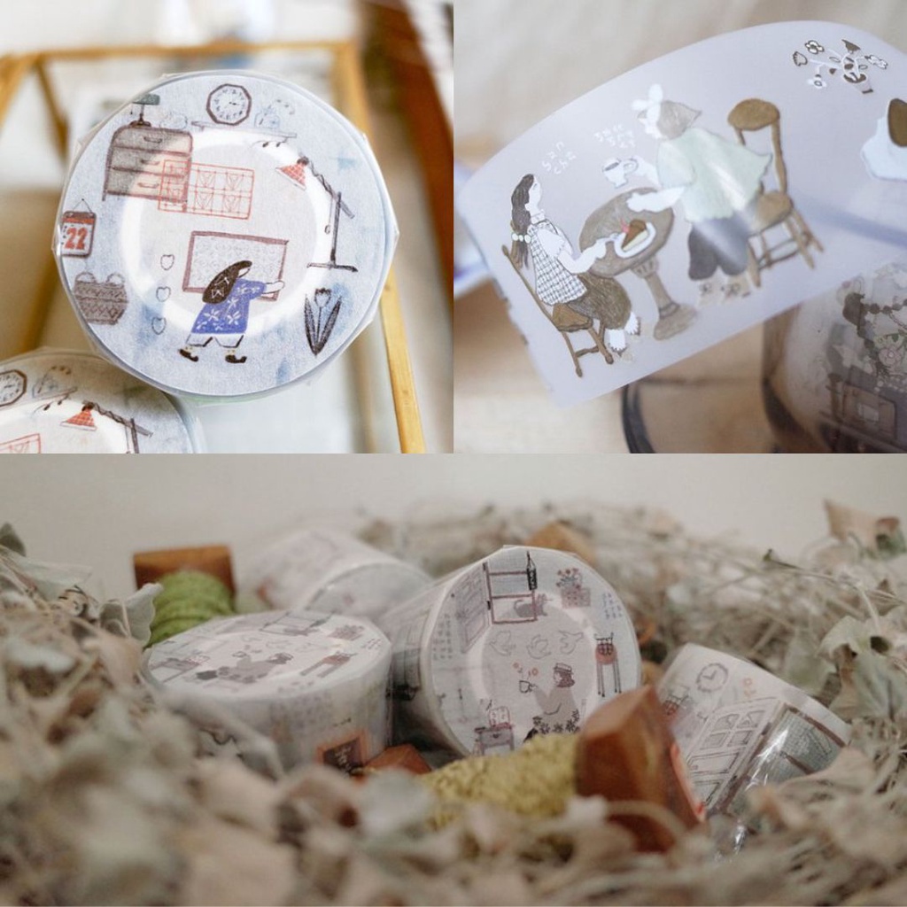 Chiết lẻ chu kì PET và washi tape Misshoegg
