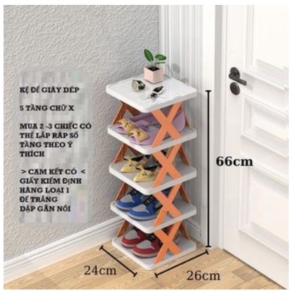 Kệ để giày dép decor , Giá đựng đồ đa năng mẫu mới màu trắng