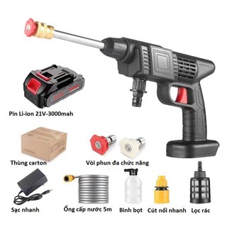Máy rửa xe cao áp không dây dùng pin
