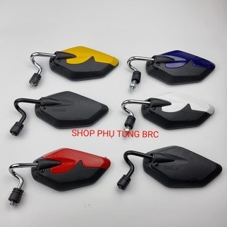 Gương chiếu hậu H12 tay kiếng cong thích hợp cho nhiều loại xe máy (SL: 1 cây kiếng gắn trái,A/E chọn màu trên đơn hàng)