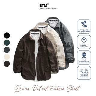 Basic velvet fabric shirt - 4.503 - btm studios