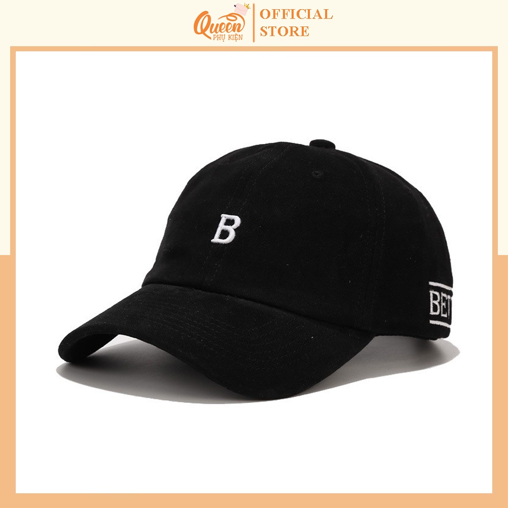 Mũ Lưỡi Trai Nón Kết Nhung Cao Cấp Thêu Chữ B 446 Phong Cách Ulzzang Form Unisex Nam Nữ